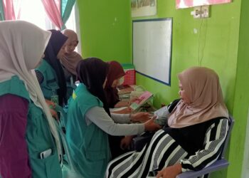 Mahasiswa KKN IAIN Parepare Beri Edukasi  dalam Pemeriksaan Posyandu di Desa Batu Noni Enrekang