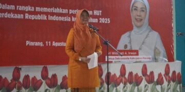 Meriahkan HUT RI, Lurah dan Kades se Kabupaten Pinrang Ikuti Lomba Fashion Show