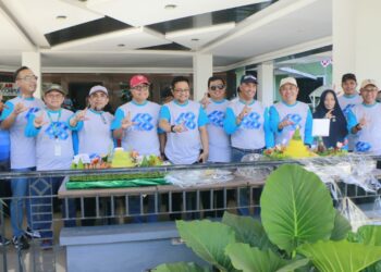 Perayaan Hari Ulang Tahun (HUT) ke-68 Lembaga Administrasi Negara (LAN) yang digelar di kampus Pusjar SKMP LAN, Jalan Raya Baruga, Ahad (3/8/2025)