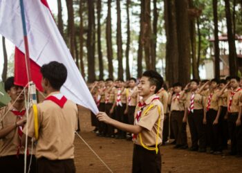 SMA Bosowa School Makassar Gelar Perkemahan Pramuka di Bissoloro Gowa