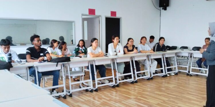 Program BIPA Unibos diikuti oleh 23 mahasiswa internasional yang berasal dari China, Sudan, Syria, dan Timor Leste