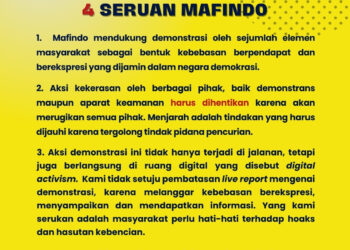 Demonstrasi Bergejolak, Mafindo Serukan Waspadai Hoaks di Ruang Digital