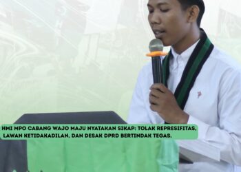 HMI MPO Cabang Wajo Maju Nyatakan Sikap: Tolak Represivitas, Lawan Ketidakadilan, dan Desak DPRD Bertindak Tegas