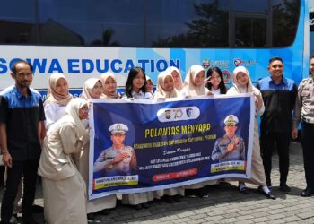 SMA Bosowa School Makassar Terima Kunjungan Polantas dalam Sosialisasi “Polantas Menyapa”