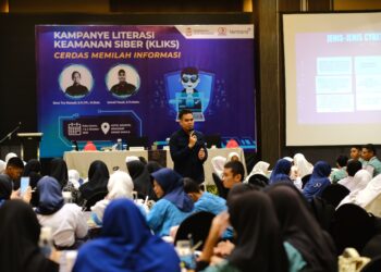 Diskominfo Makassar Gelar Kampanye Literasi Keamanan Siber untuk Pelajar SMP