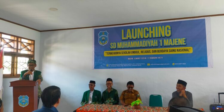 Launching SD Muhammadiyah 1 Majene", Selasa (10/3/2026)