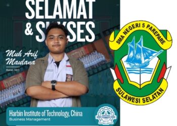 10 Siswa SMAN 5 Parepare Lulus di Kampus Bergengsi di China