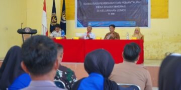Perkuat Pencegahan TPPO, Imigrasi Parepare Gelar Sosialisasi Desa Binaan di Lemoe