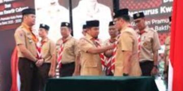 Tasming Hamid Resmi Dikukuhkan Sebagai Pembina Kwarcab Pramuka Parepare