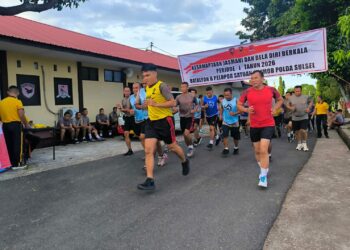 Pastikan Fisik Prima, Personel Brimob Parepare Genjot Tes Kesamaptaan
