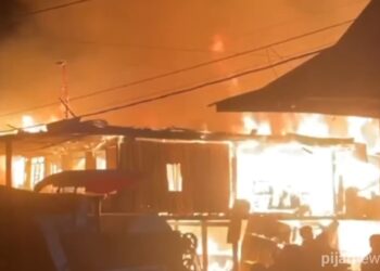 Dua  Rumah di Pinrang Ludes Terbakar, Kerugian Ditaksir Capai Rp 450 Juta