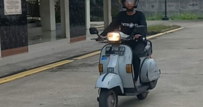 Vespa yang melegenda milik penulis, Alfiansyah Anwar