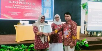 Momen Gapura Awards Sulsel, IGTKI-PGRI Sidrap Raih 3 Penghargaan