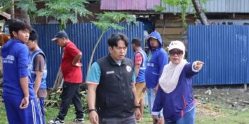 Jelang Porsenijar Tingkat Provinsi, Wabup Sidrap Pimpin Pembenahan Stadion Ganggawa
