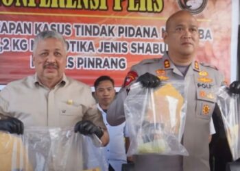Polres Pinrang Ungkap Kasus 3,2 Kg Sabu, Bupati Irwan: Jangan Lengah