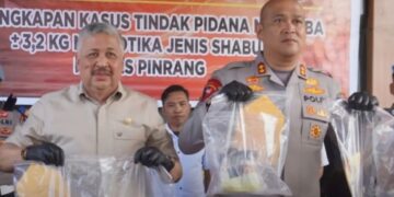 Polres Pinrang Ungkap Kasus 3,2 Kg Sabu, Bupati Irwan: Jangan Lengah