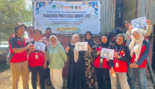 UNHAS dan UMMA Maros Perkenalkan Pengolahan Sango-Sango Gunakan Kain Paranet