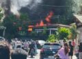 Dua Rumah Panggung di Jalan Syamsul Bahri Parepare Ludes Terbakar