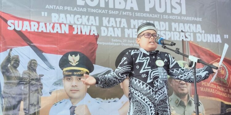 Lomba Baca Puisi Antar Pelajar SMP, Kepala Dinas Perpustakaan dan Kearsipan Parepare: Ajang Membangun Semangat Kebangsaan
