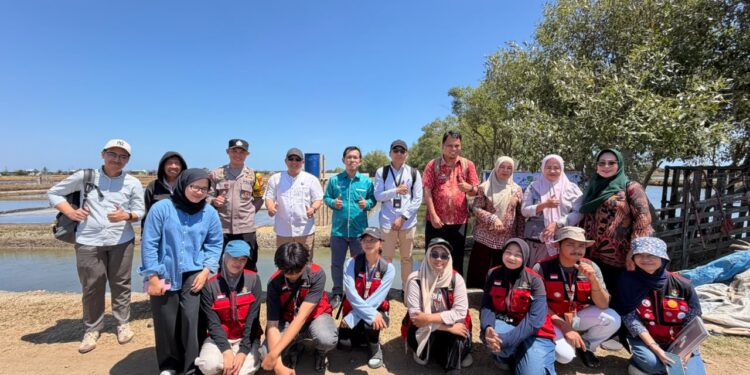 Tim Deputi Kementerian Koordinator Pangan (Kemenko Pangan) melakukan kunjungan ke salah satu lokasi pengembangan garam di Desa Ampekale, Kabupaten Maros, Kamis (6/8/2026)