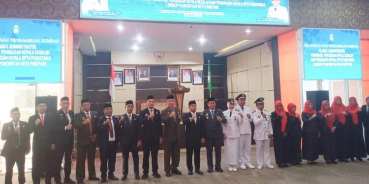 Wali Kota Parepare Lantik 18 Pejabat, Ini Nama-namanya