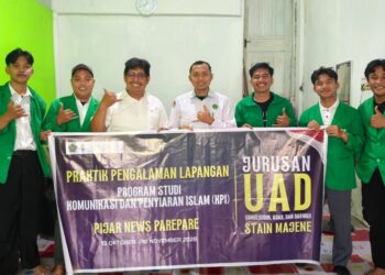 Lima Mahasiswa KPI STAIN Majene Jalani PPL di Pijarnews.com Parepare