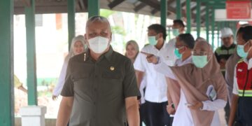 Bupati Pinrang Tinjau Pembangunan Cathlab hingga CT Scan di RSUD Lasinrang