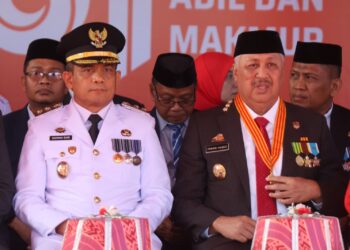 Wabup Sudirman Pimpin Upacara Penurunan Bendera HUT ke-81 RI di Pinrang