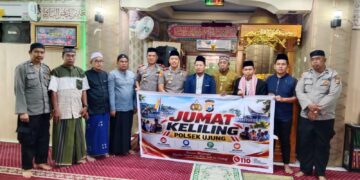 Dari Masjid Istiqlal, Kapolsek Ujung Serukan Warga Lawan Narkoba dan Waspadai Kebakaran