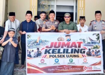 Kapolsek Ujung Ingatkan Bahaya Narkoba dan Kebakaran Usai Salat Jumat