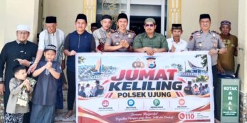 Kapolsek Ujung Ingatkan Bahaya Narkoba dan Kebakaran Usai Salat Jumat