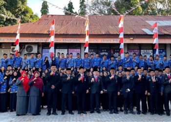Inspektorat dan Diskominfo Parepare Gelar Upacara HUT ke-81 RI