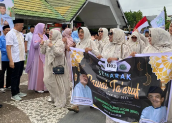 Ribuan Warga Ikuti Pawai Ta’aruf Tahun Baru Islam di Pinrang