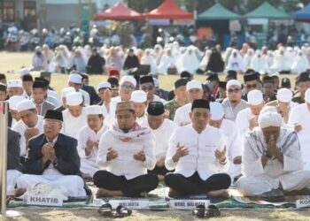 Diikuti Wali Kota dan Wakil, Majelis Syuhada Parepare Ikut Salat Istisqa, Berdoa Minta Hujan