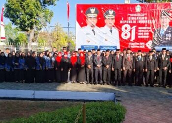 Upacara HUT ke-81 RI di Parepare Berlangsung Khidmat, Sekda Bacakan Sambutan Gubernur